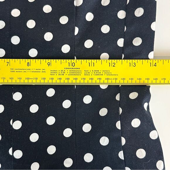 Chaps Navy Polkadot Sleeveless Midi Dress 4 - Picture 8 of 8